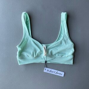 For Love And Lemons Mint mint Ribbed Bralette